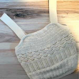 Abercrombie & Fitch Crochet Tank Top- Size Small